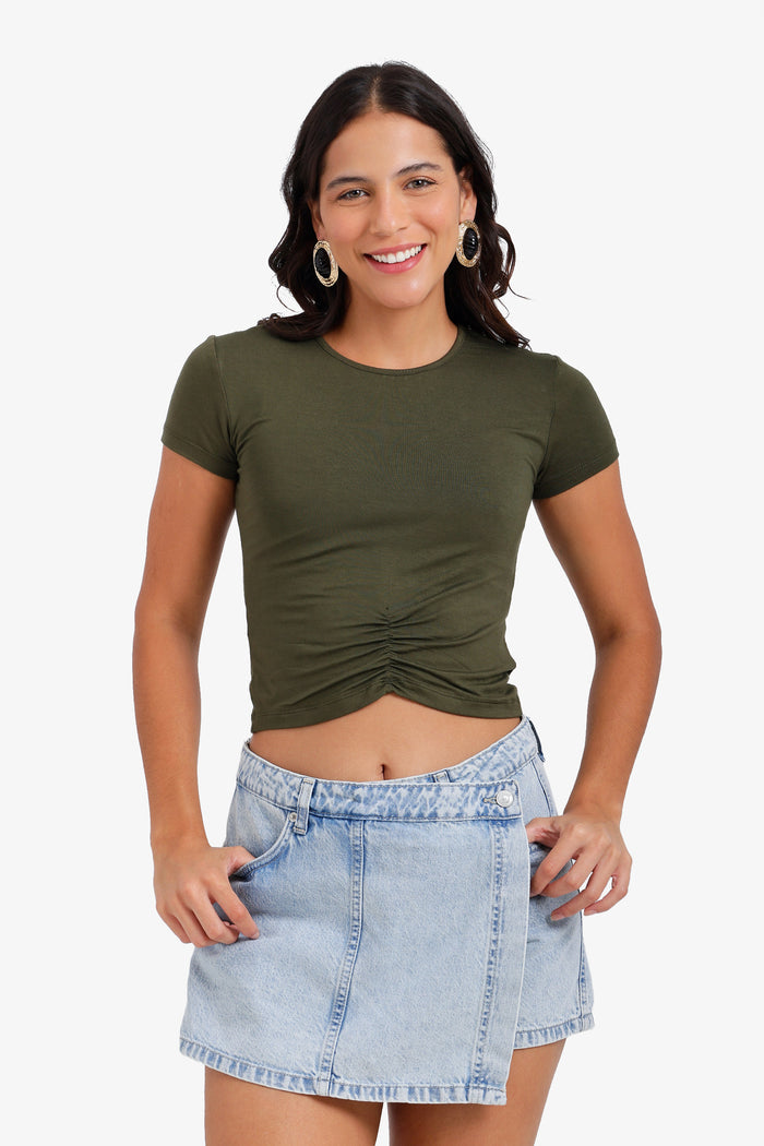 Ruched Front Lounge Top