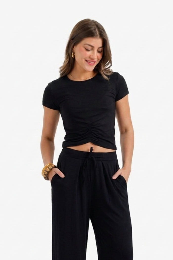 Ruched Front Lounge Top