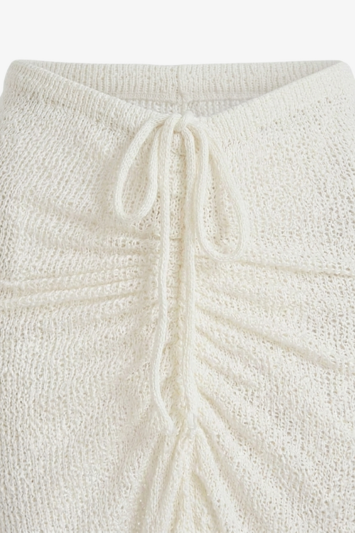 Ruched Maxi Beach Skirt