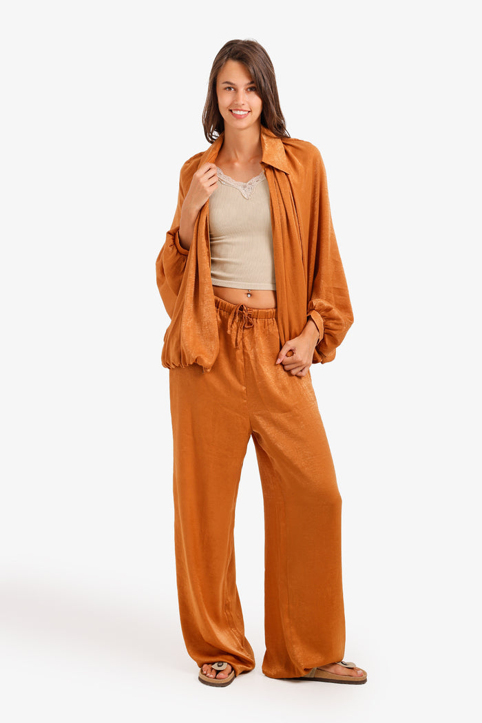 Ruched Shimmer Lounge Set
