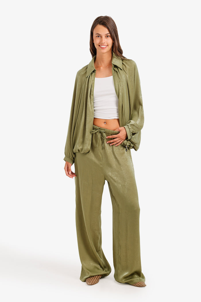 Ruched Shimmer Lounge Set