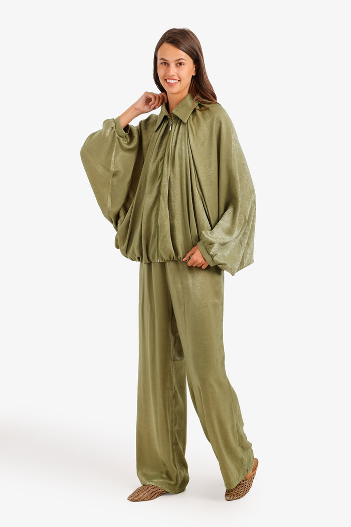 Ruched Shimmer Lounge Set