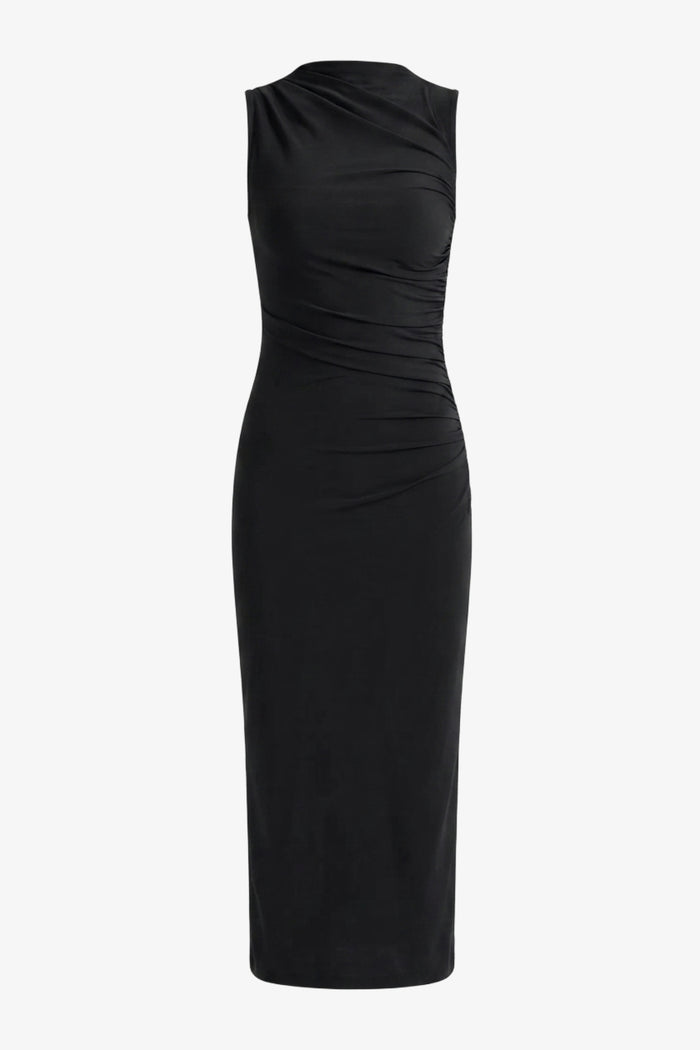 Ruched Sleeveless Dress