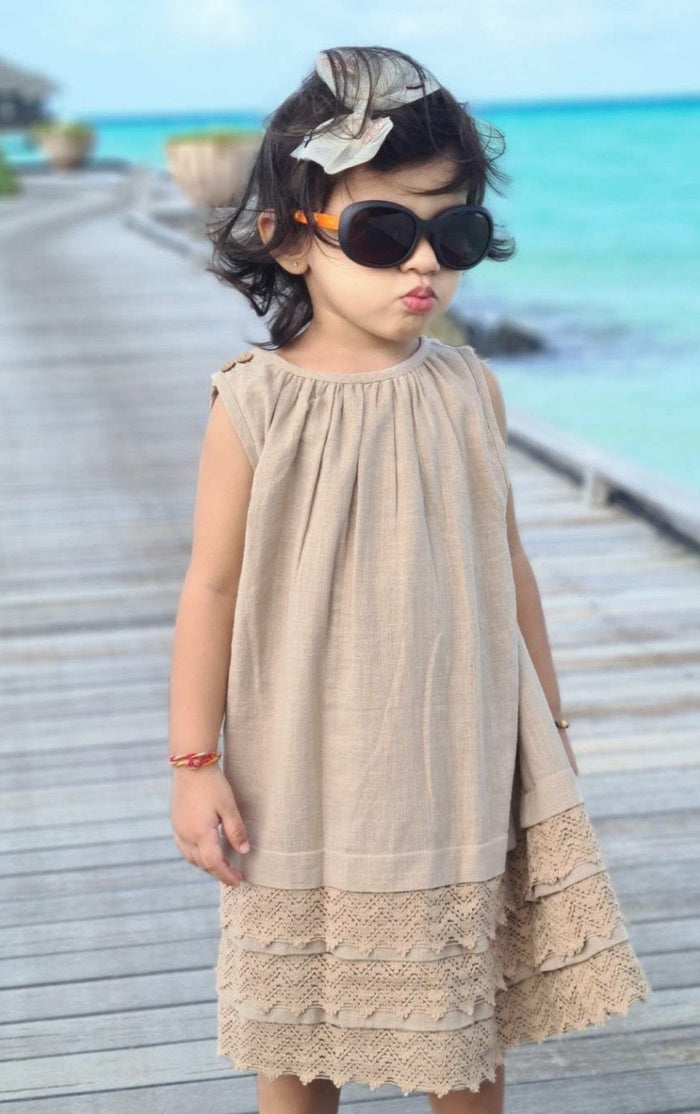 Copper Lace Dress With Matching Bloomer Dress Yo Baby Wholesale