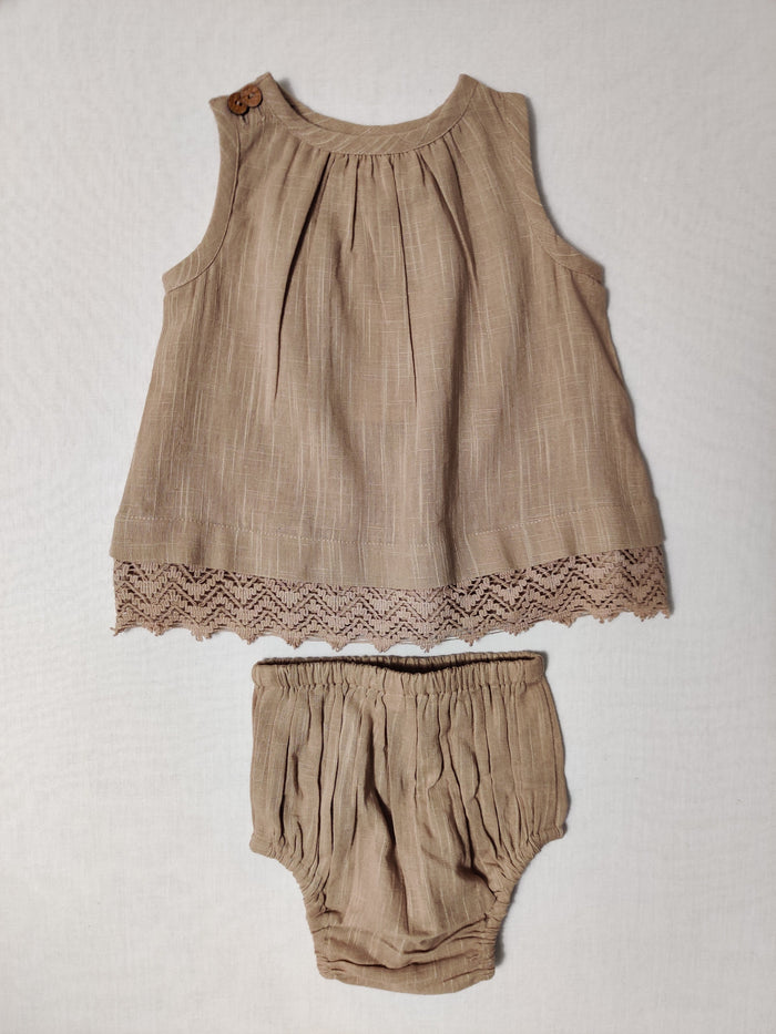 Copper Lace Dress With Matching Bloomer Dress Yo Baby Wholesale