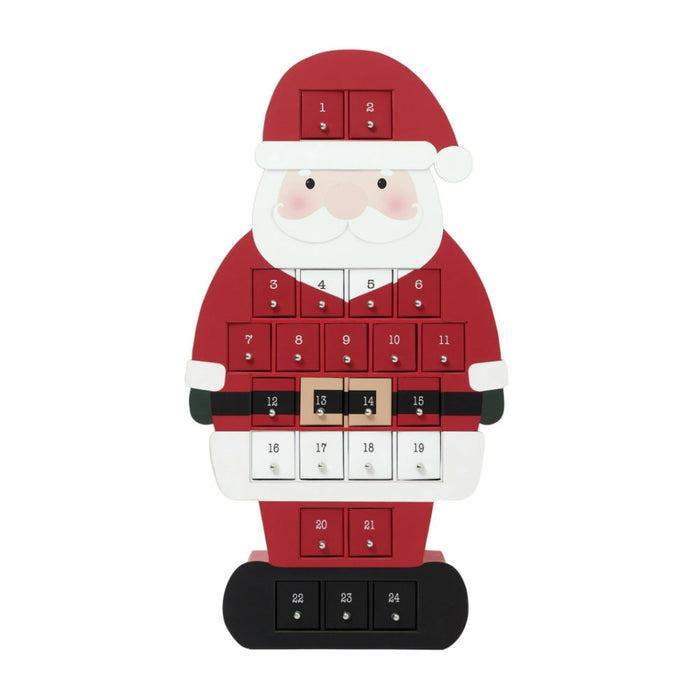(Pre-Order) Santa Advent Calendar, 24 Drawer Christmas Countdown Calendar for Holiday Treats, Toys & Surprises Advent Calendar OrnamentallyYou