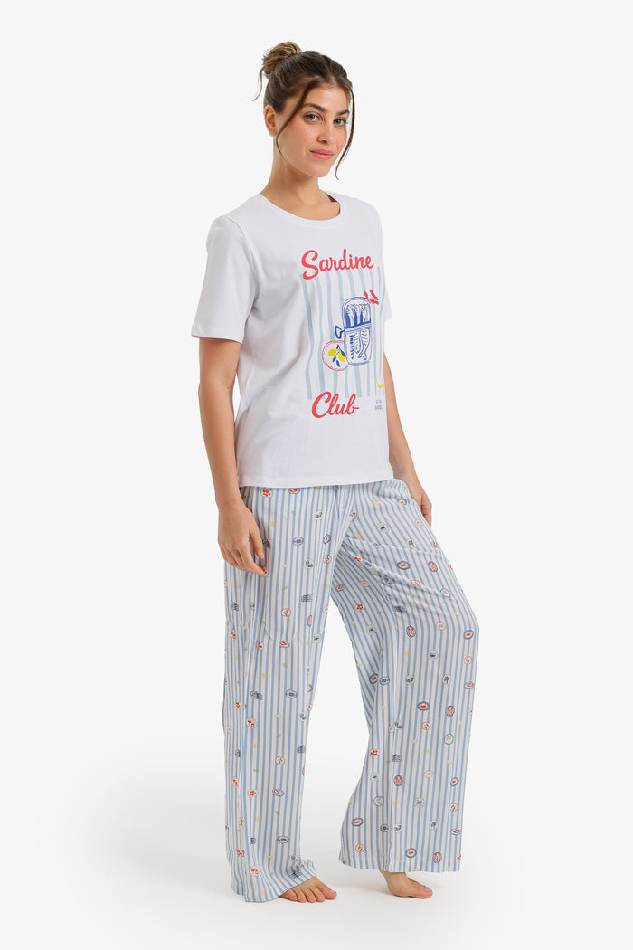 "Sardine Club" Pyjama Set