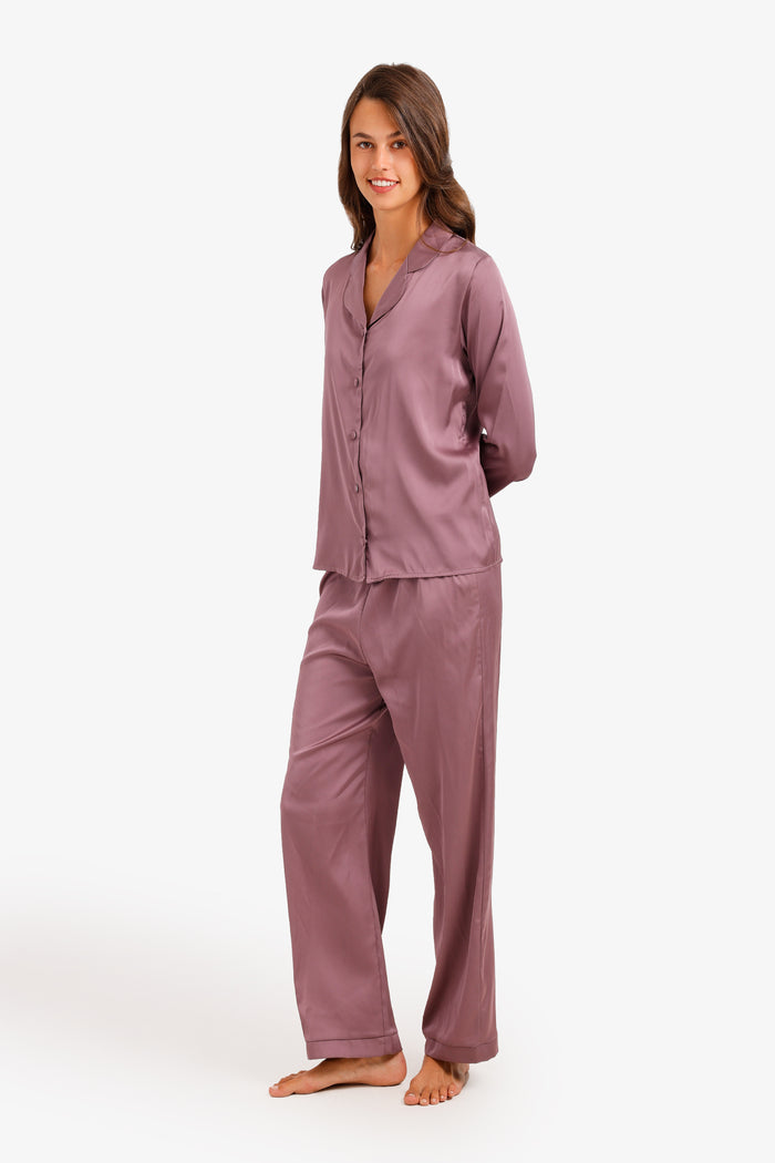 Satin Button-Down Pyjama