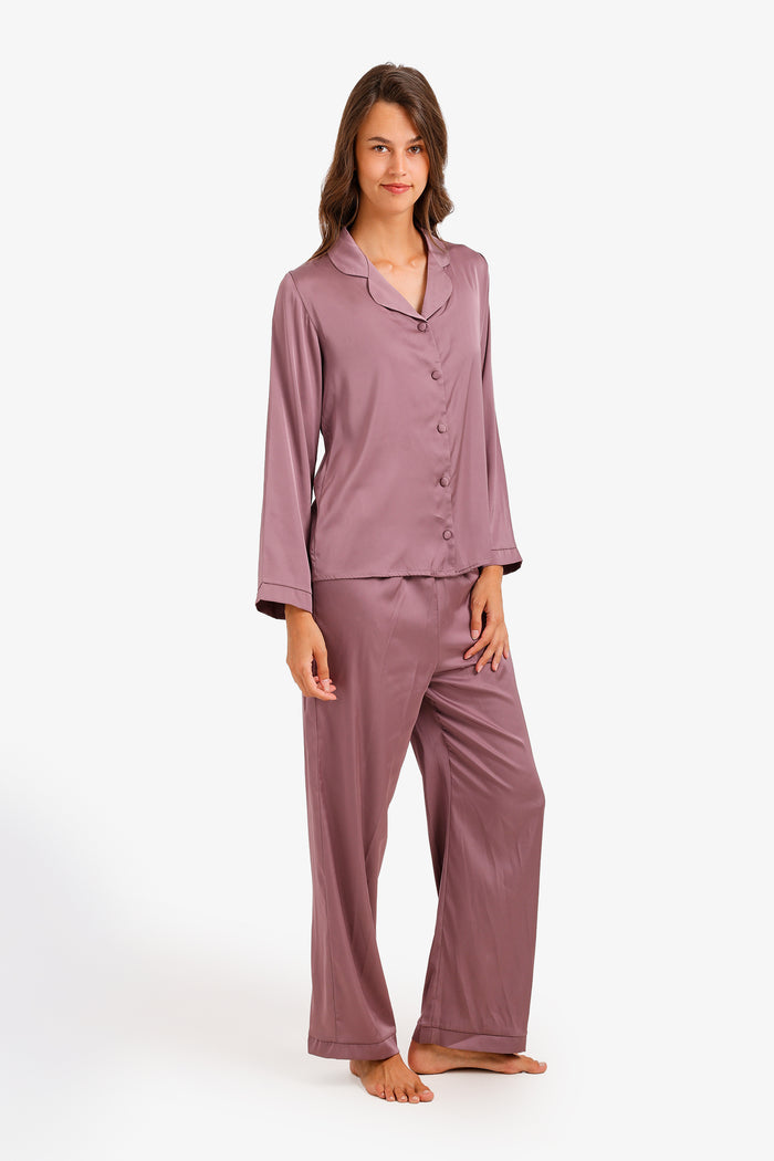Satin Button-Down Pyjama