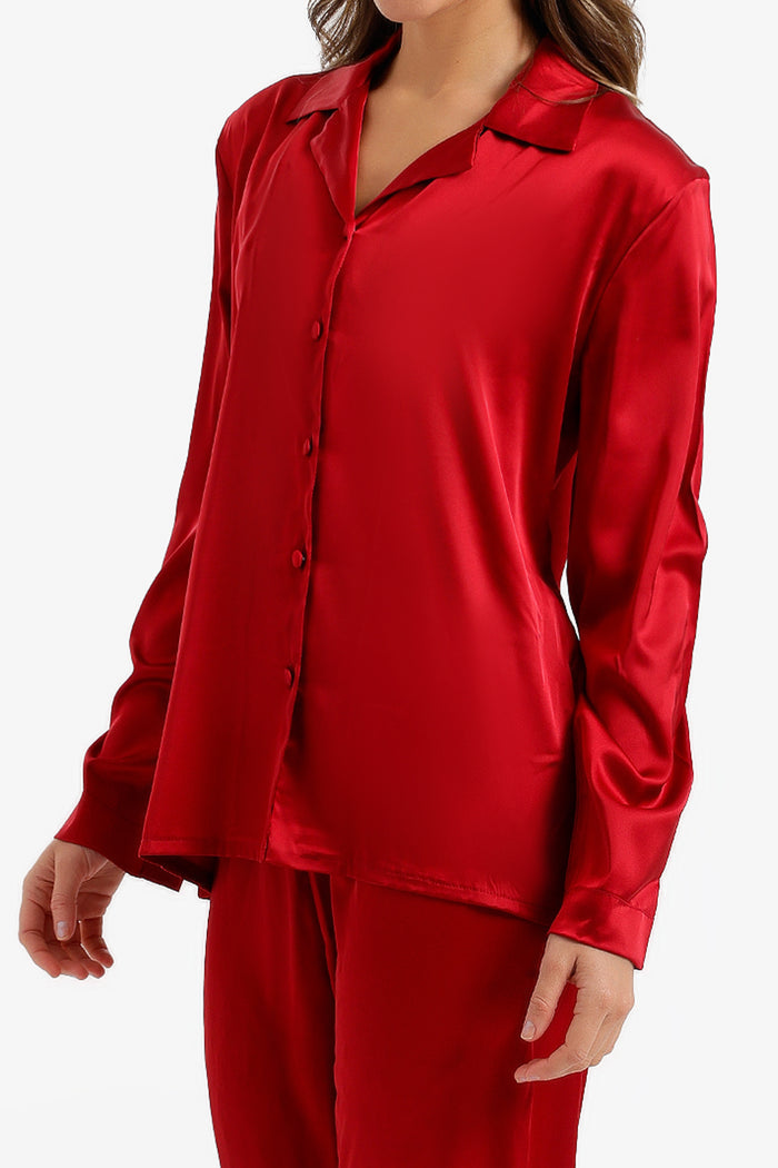Satin Buttoned Pyjama Set