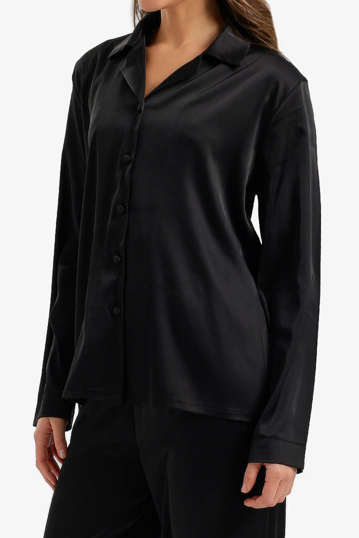 Satin Buttoned Pyjama Set