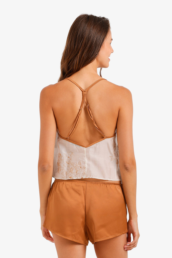 Satin Cowl Neck Pyjama