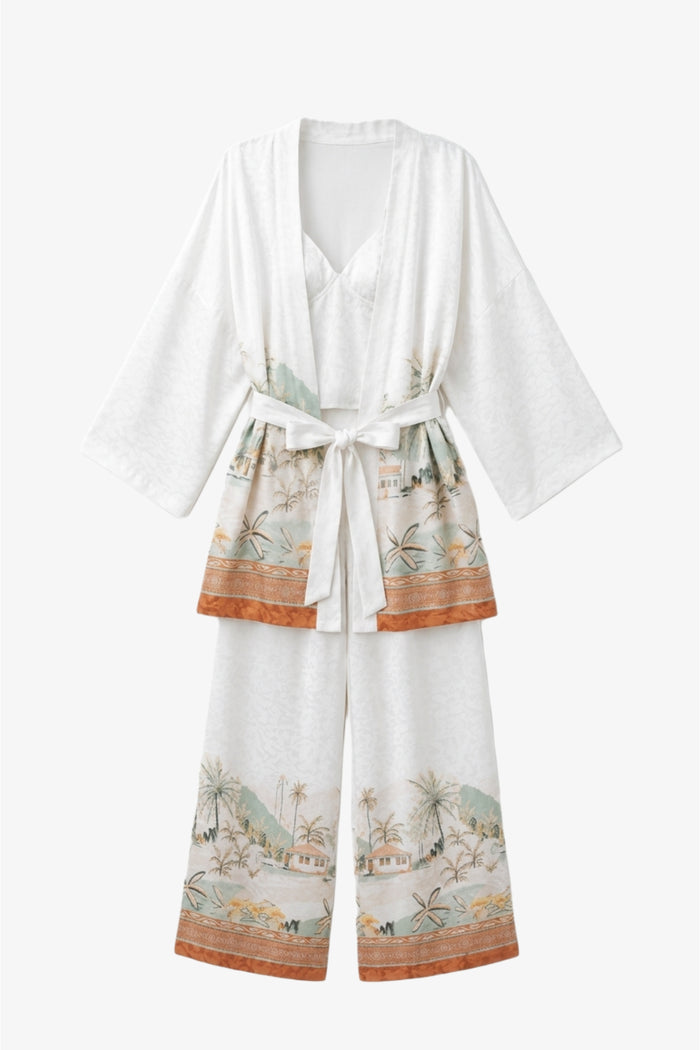 Satin Printed 3-Piece Set