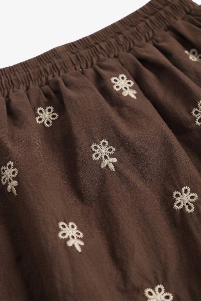 Scalloped-Hem Maxi Skirt