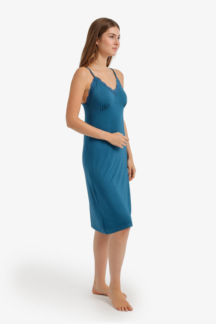 Scalloped-Lace Nightgown