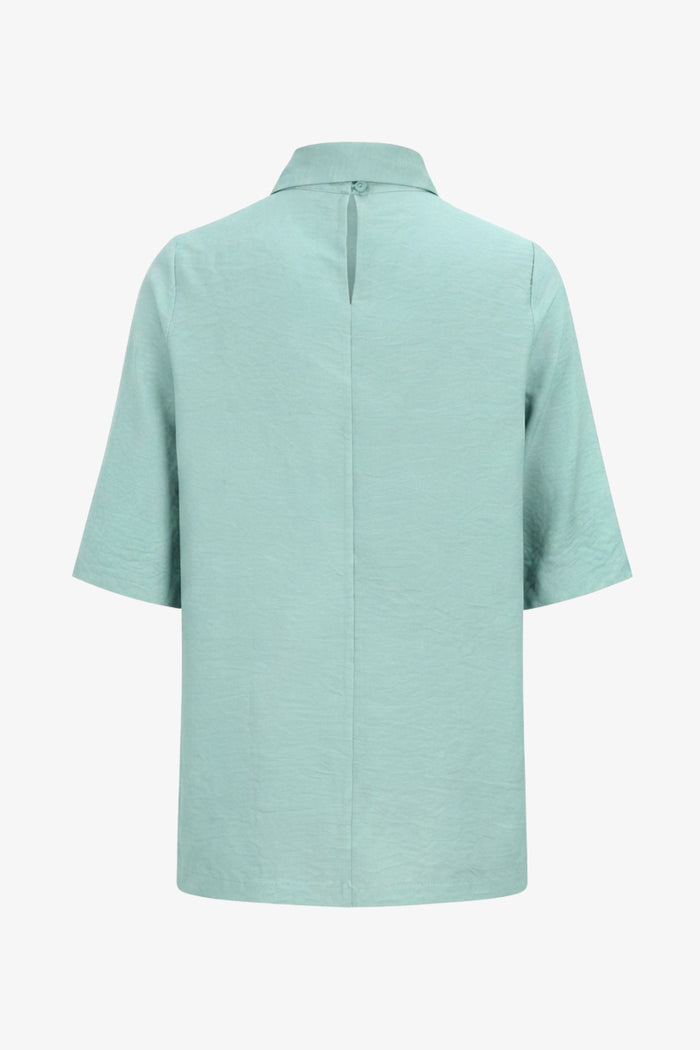 Scarf-Neck Blouse