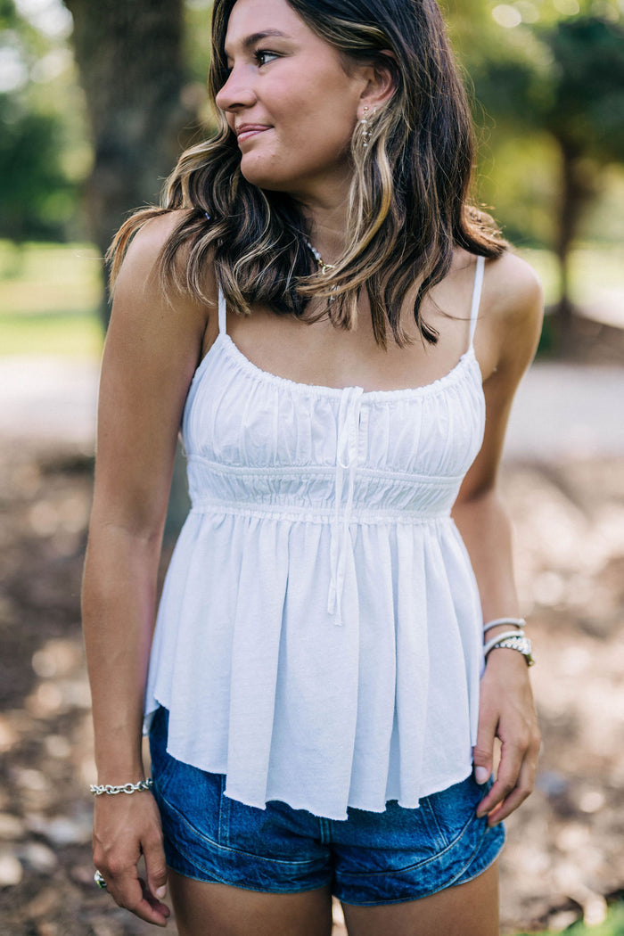 Scarlett Tank - Ivory FREE PEOPLE