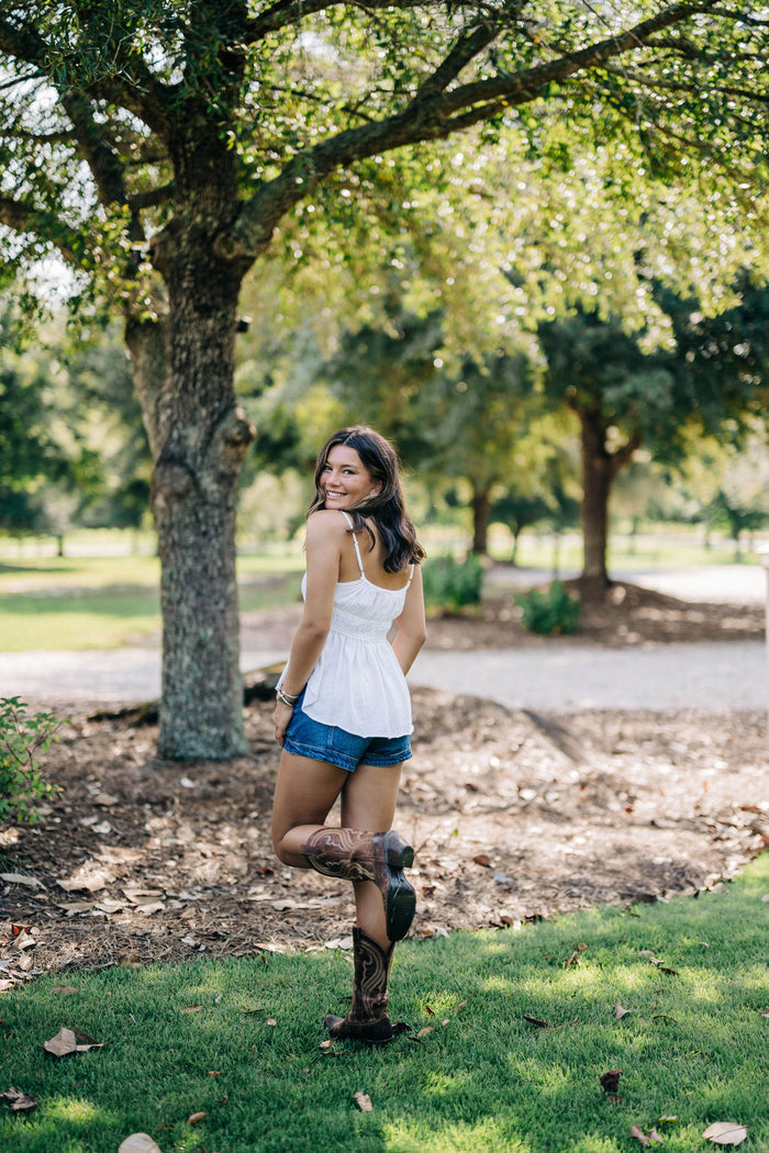 Scarlett Tank - Ivory FREE PEOPLE