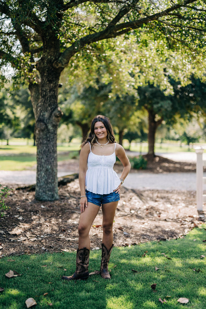 Scarlett Tank - Ivory FREE PEOPLE