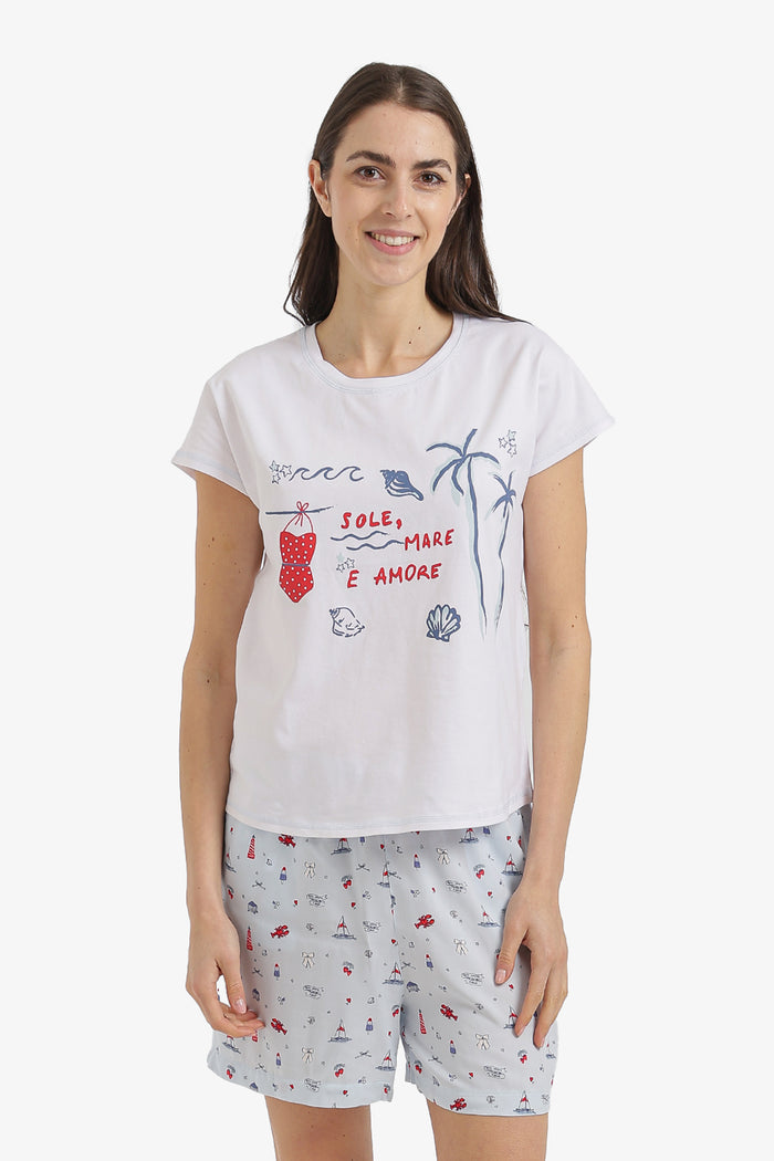 Seaside Holiday Pyjama Set