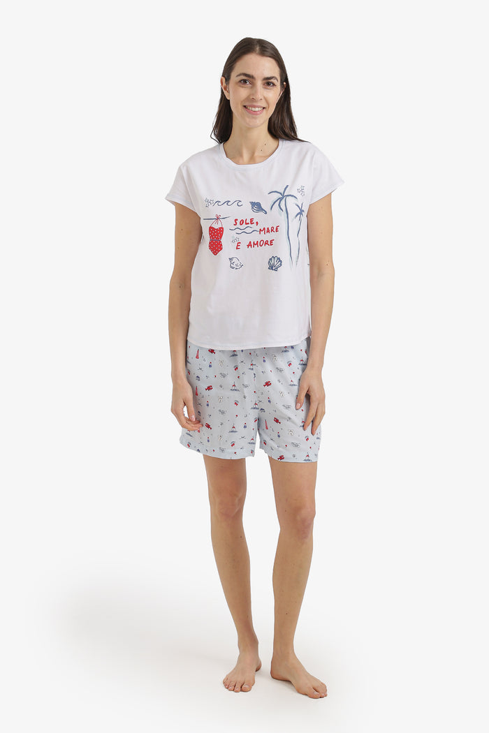 Seaside Holiday Pyjama Set
