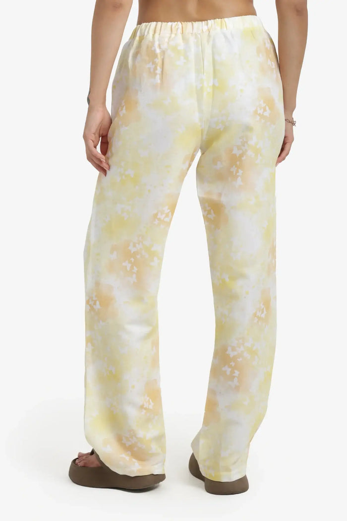 Self Pattern Beach Pants