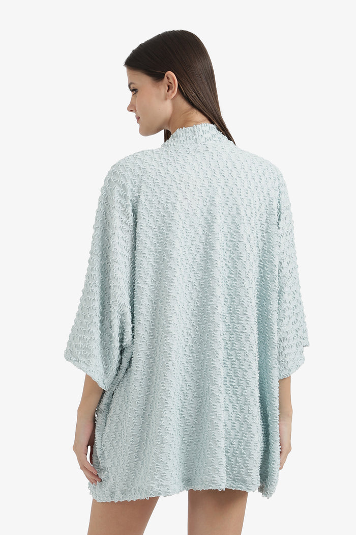 Self Patterned Beach Kimono