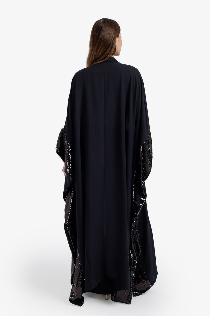 Sequin Detailed Maxi Kimono