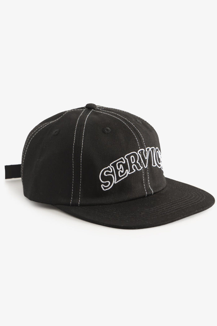 Service Works - Arch Logo Contrast Stitch Cap - Black