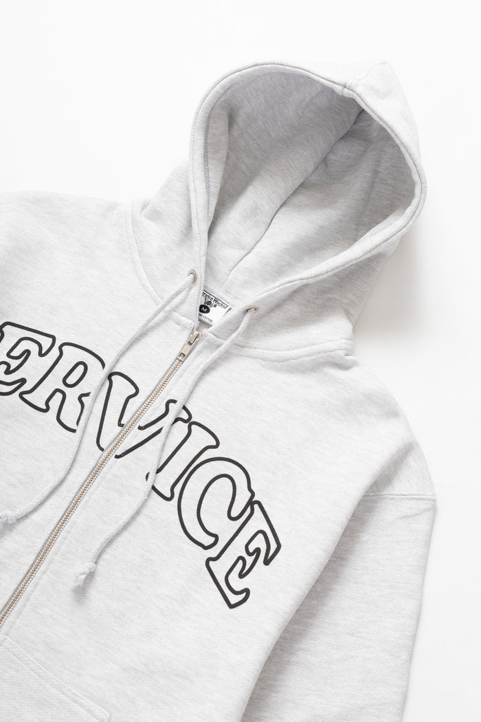 Service Works - Arch Logo Zip Hoodie - Ash