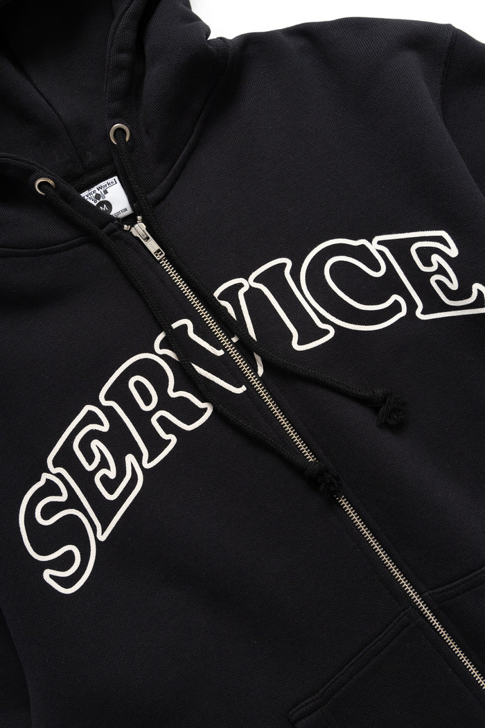 Service Works - Arch Logo Zip Hoodie - Black