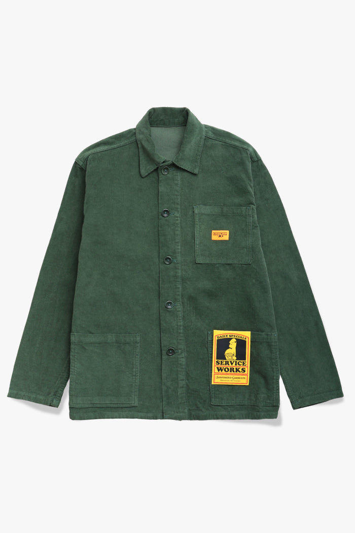 Service Works - Corduroy Chore Shirt- Forest