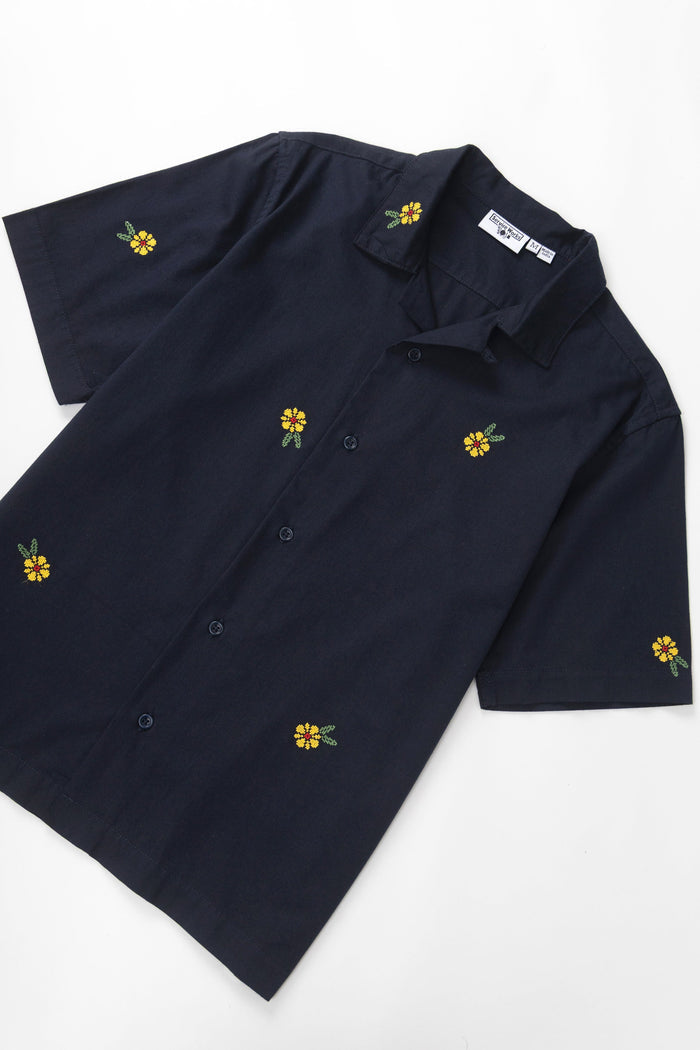 Service Works - Cross Stitch Shirt - Dark Navy
