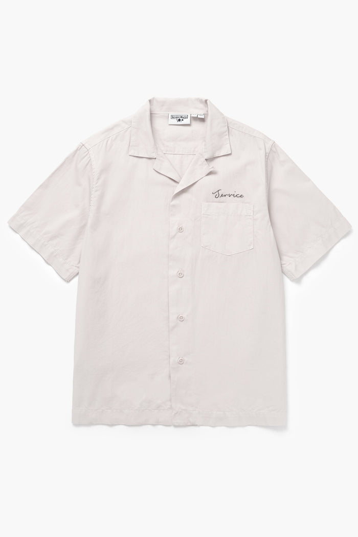 Service Works - Embroidered Resort Shirt - Salt