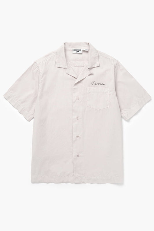 Service Works - Embroidered Resort Shirt - Salt