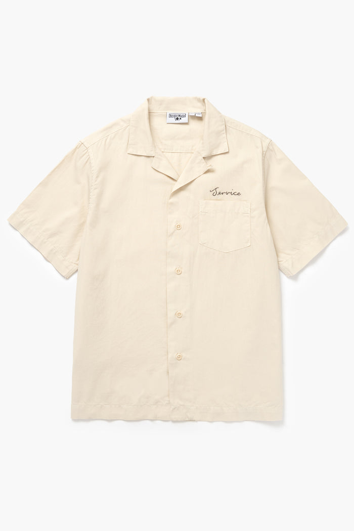 Service Works - Embroidered Resort Shirt - White Oak