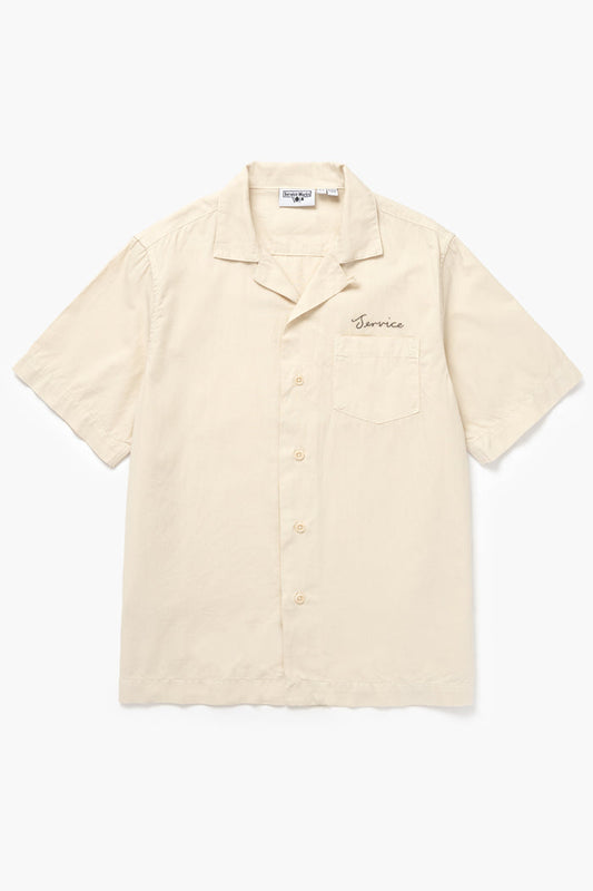 Service Works - Embroidered Resort Shirt - White Oak