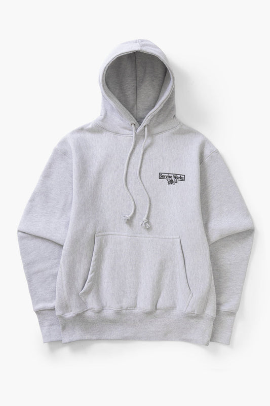 Service Works - Heavyweight Trademark Hoodie - Heather Grey