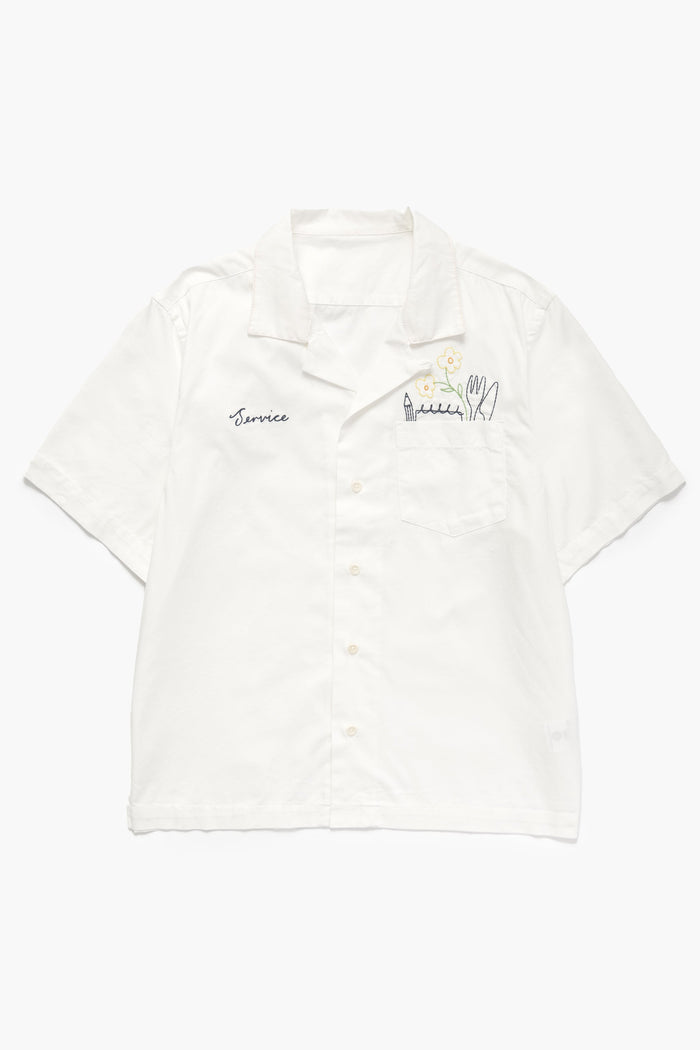 Service Works - Light Twill Necessities Short Sleeve Shirt - Off White