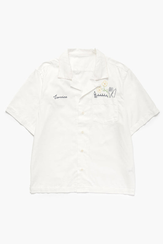 Service Works - Light Twill Necessities Short Sleeve Shirt - Off White