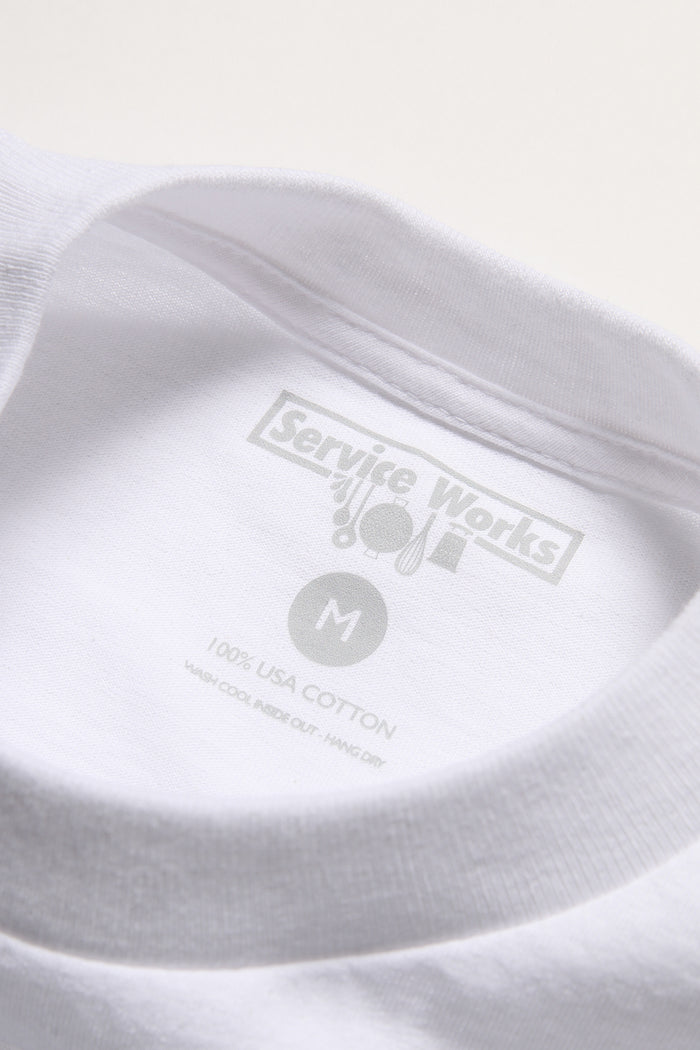 Service Works - Logo Tee - White