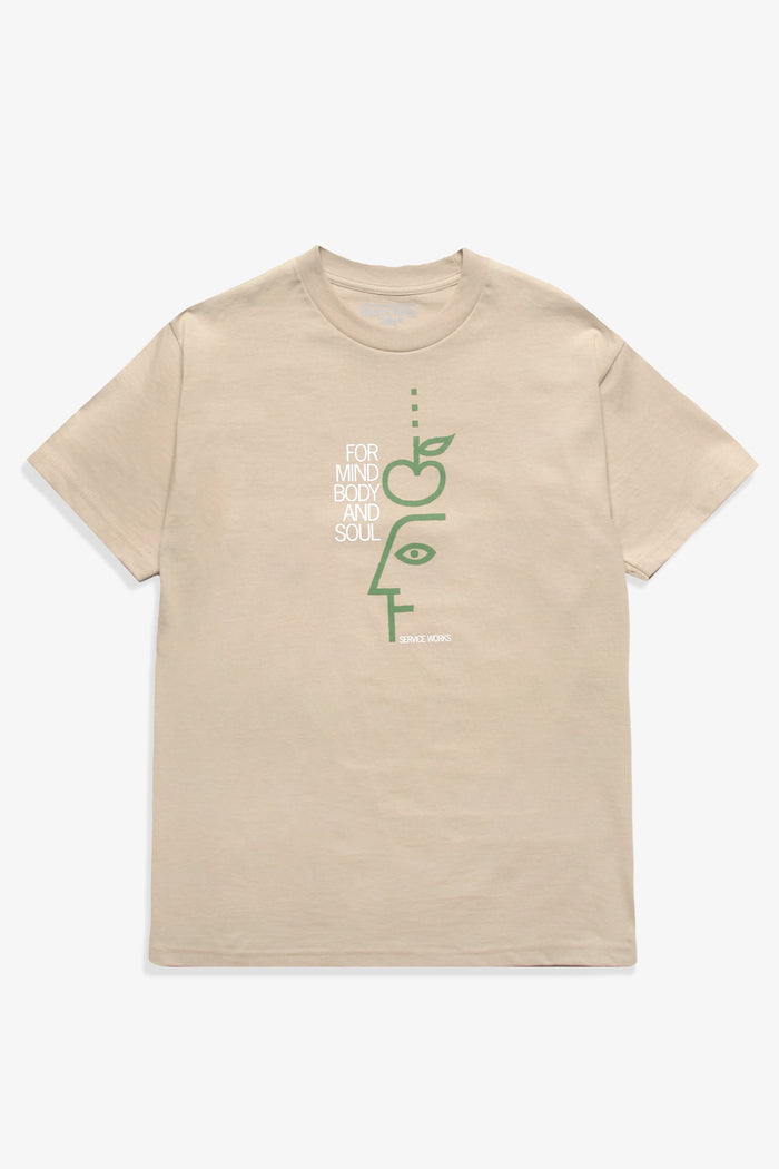 Service Works - Mind, Body and Soul Tee - Mushroom