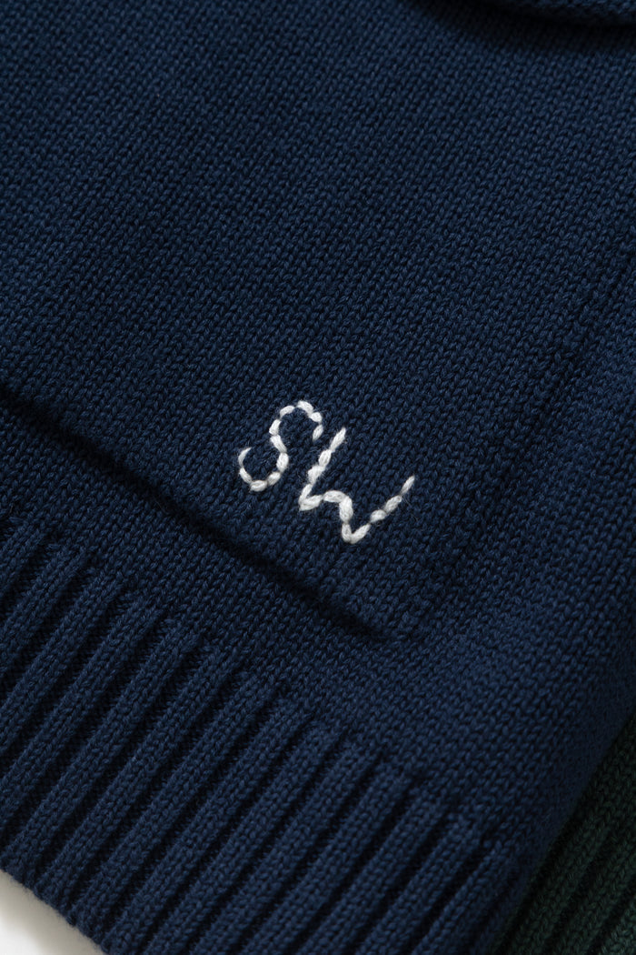 Service Works - Mock Smock Sweater - Tricolour