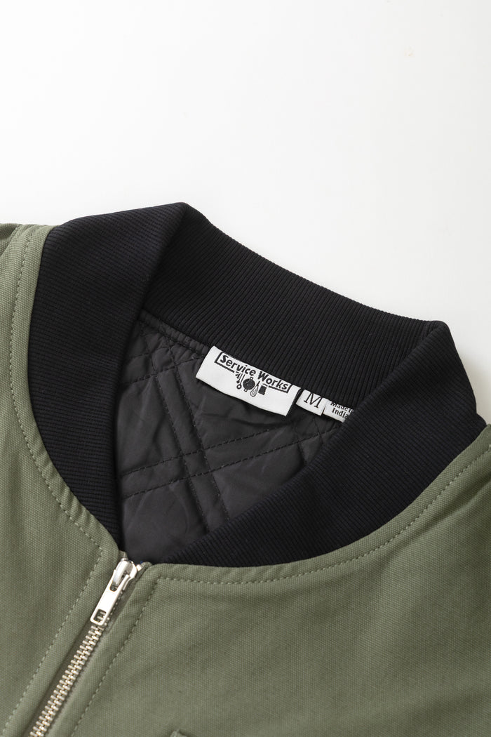 Service Works - Padded Work Vest Jacket - Olive