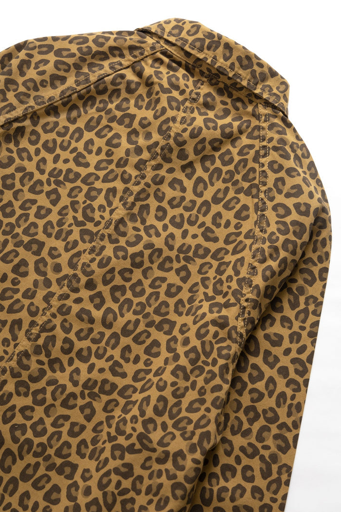 Service Works - Patterned Front Of House Jacket - Brown Leopard