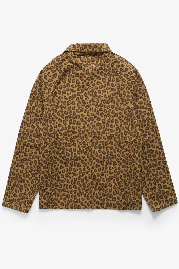 Service Works - Patterned Front Of House Jacket - Brown Leopard