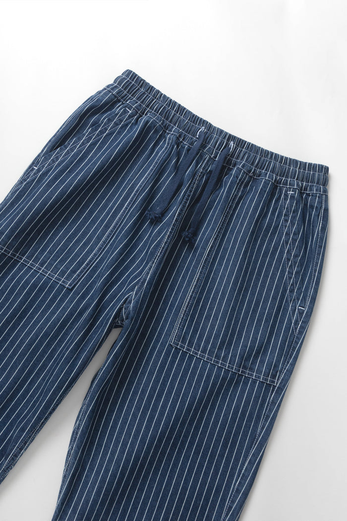 Service Works - Pinstripe Denim Chef Pants - Indigo