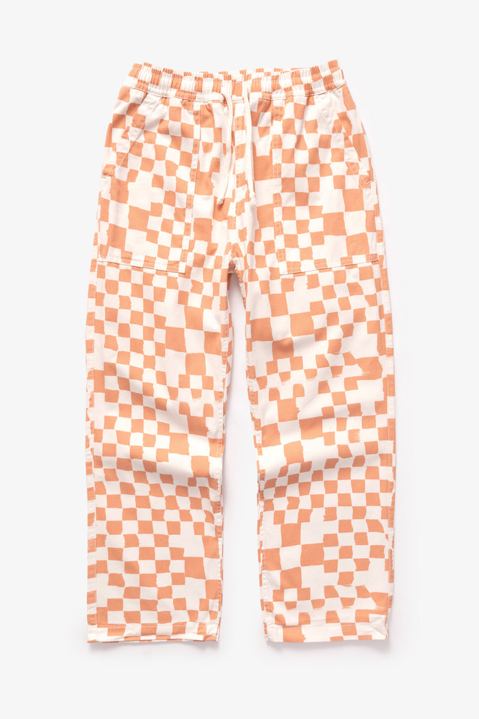 Service Works - Printed Chef Pants - Salmon Checker