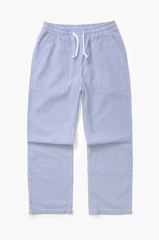 Service Works - Seersucker Chef Pants - Navy Stripe