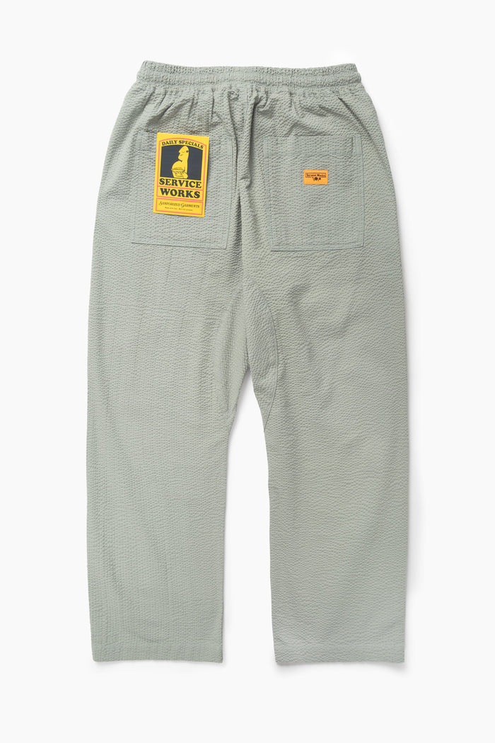 Service Works - Seersucker Chef Pants - Sage